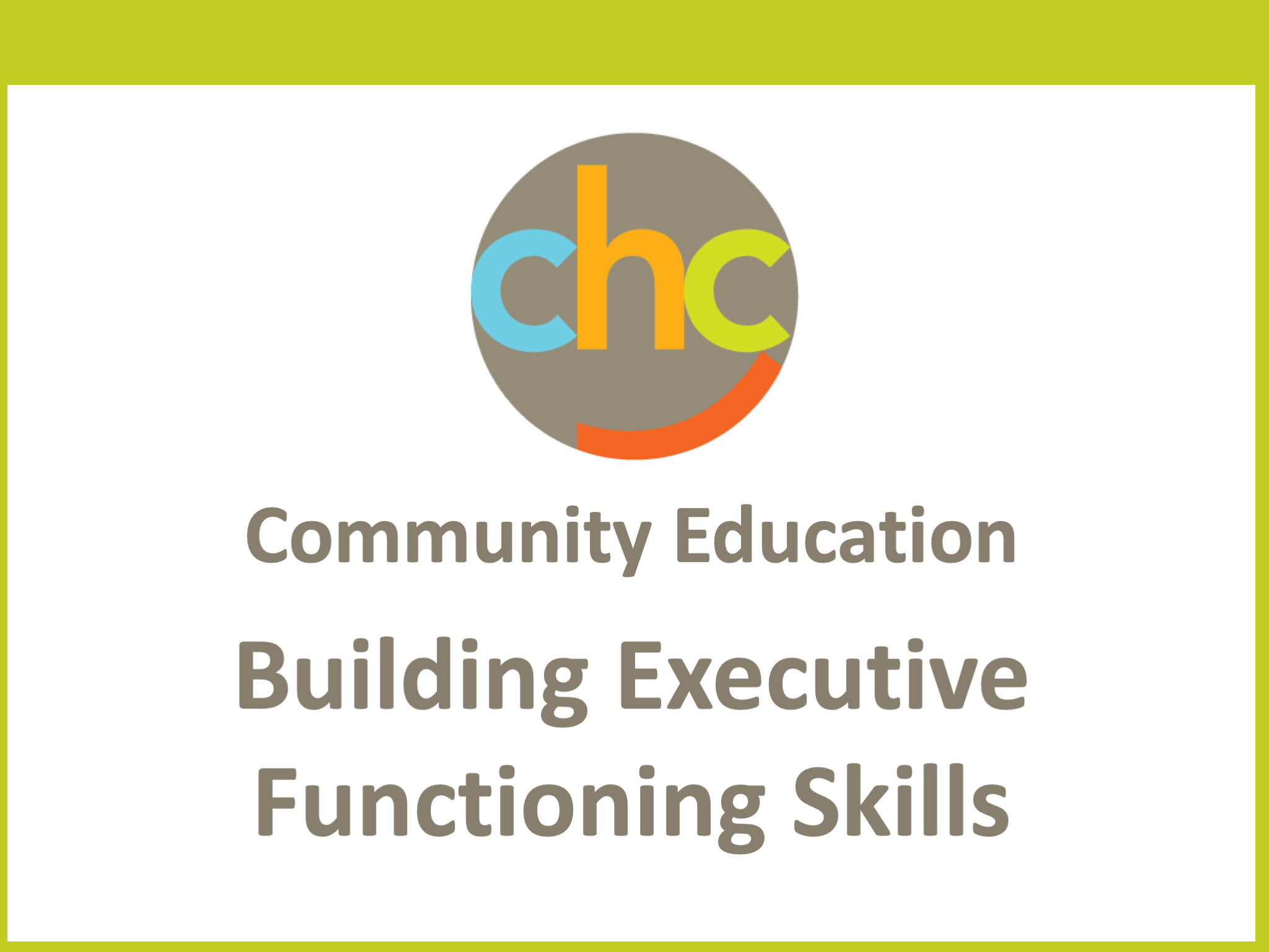 Building Executive Functioning Skills261