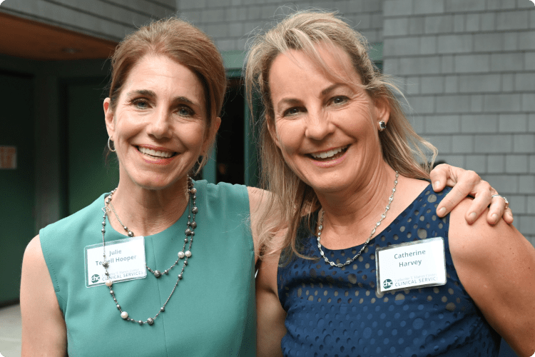 Board Chair Julie T. Hooper and Catherine T. Harvey