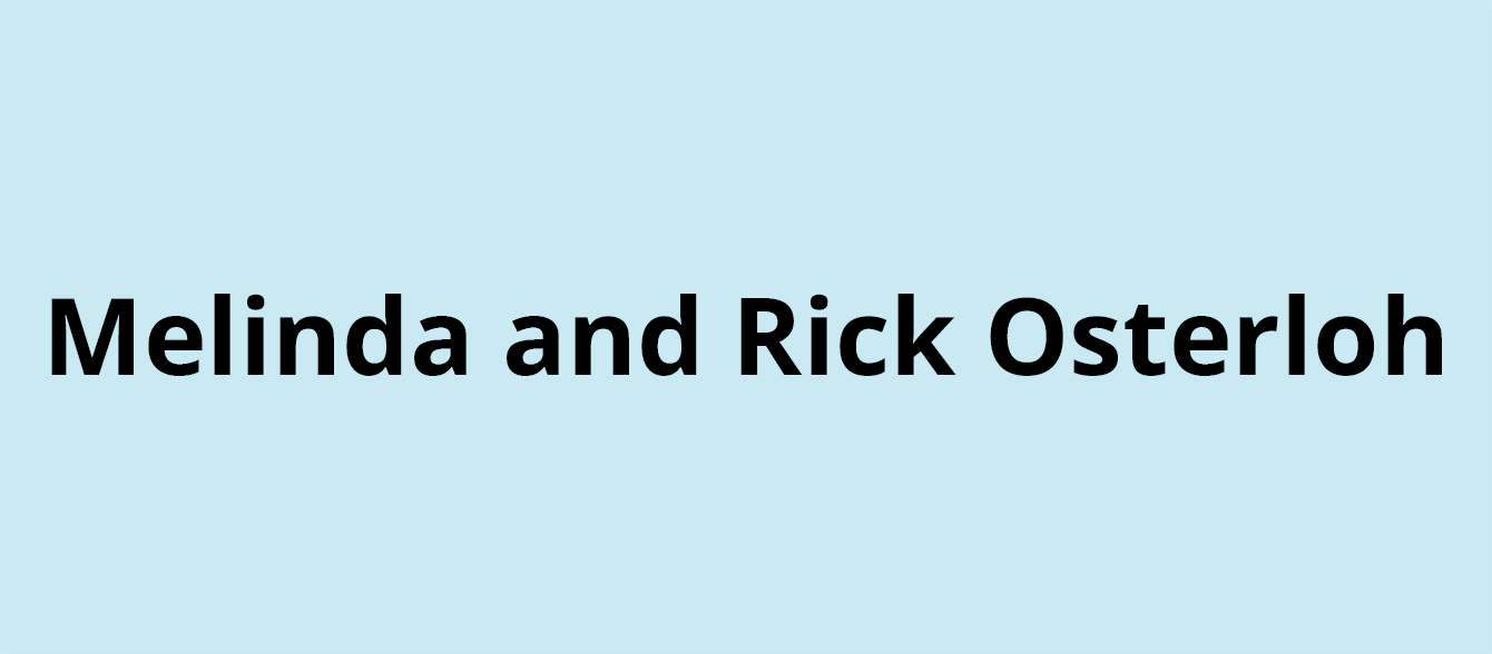 Melinda and Rick Osterloh